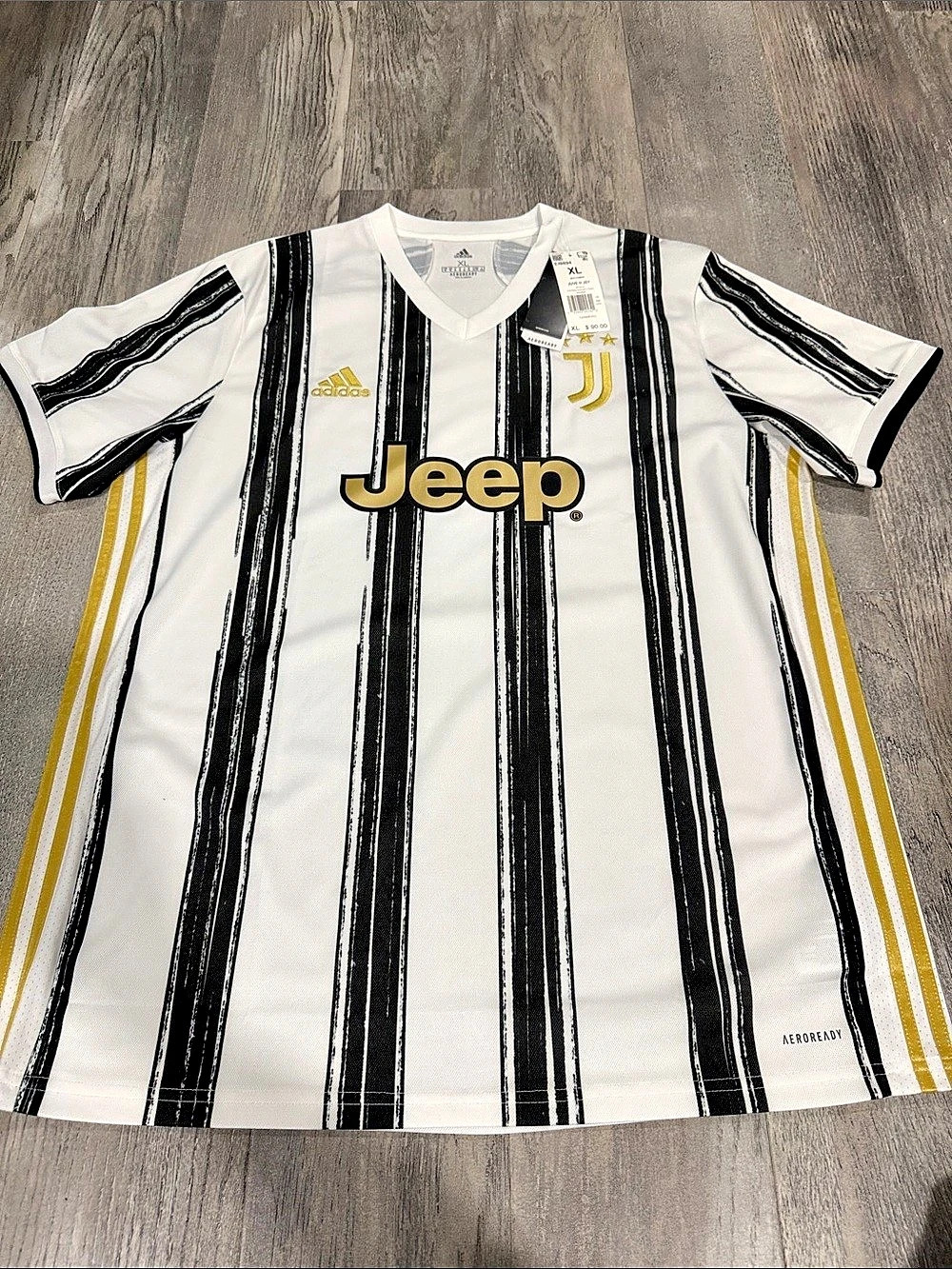 adidas Juventus 2020/21 Home Jersey White & Black XL